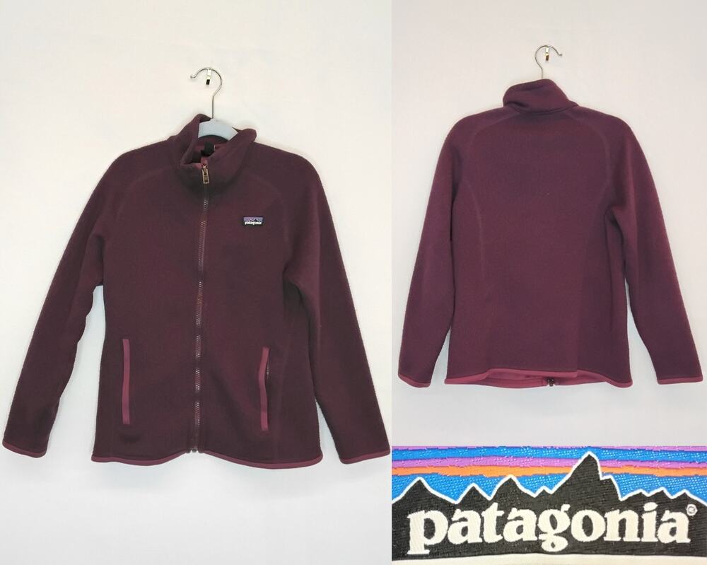 Patagonia Better Sweater Full Zip Kid's Size M Purple Fleece Lined Jacket #J5931